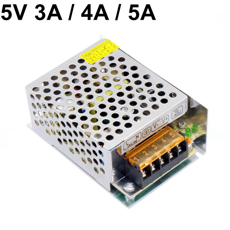 Smps Power Supply - DC 5V 3A 4A 5A Regulowany