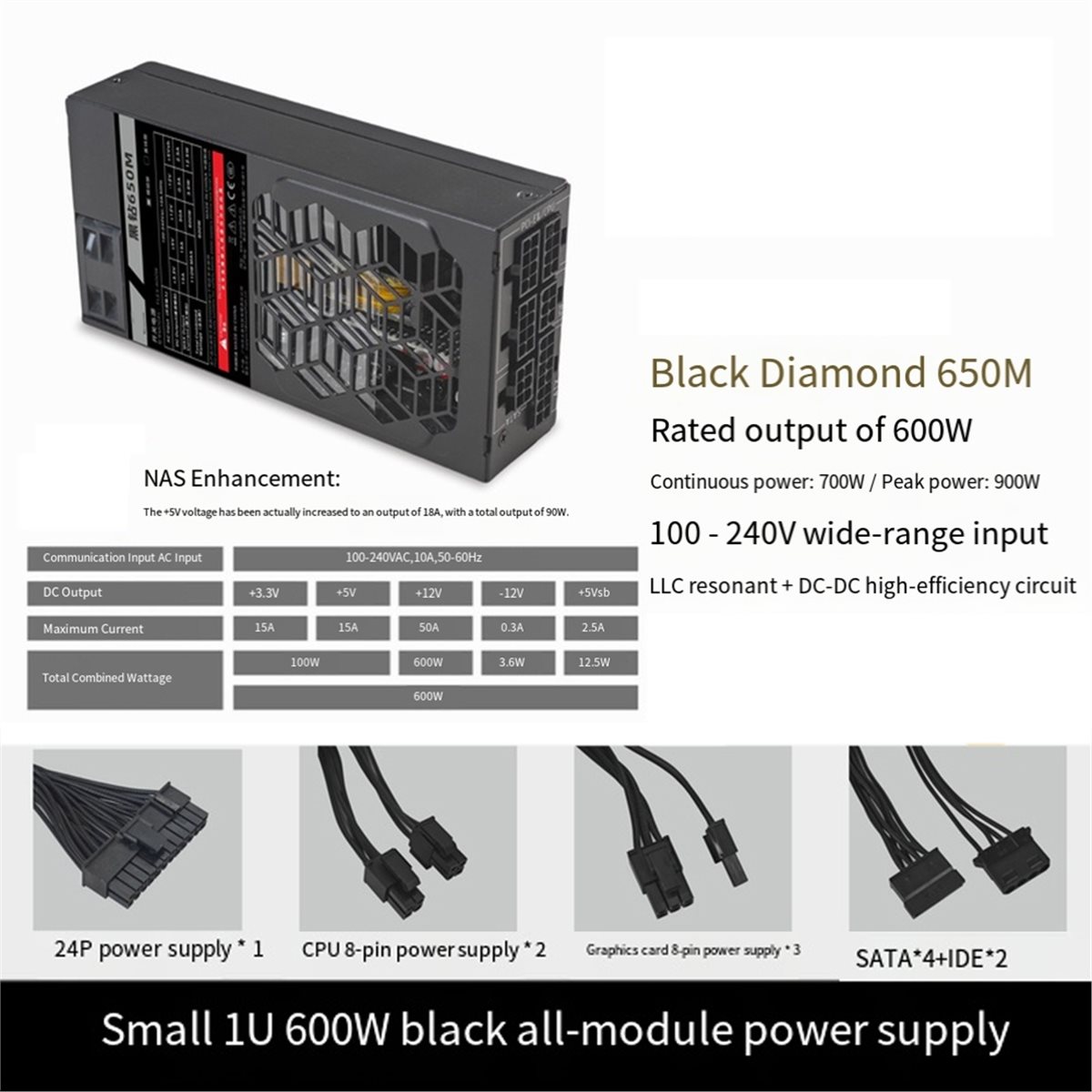 [AC18 Digital]/Flex 600W – mod – Flex Atx Power Supply 600W 1U recenzja i cena