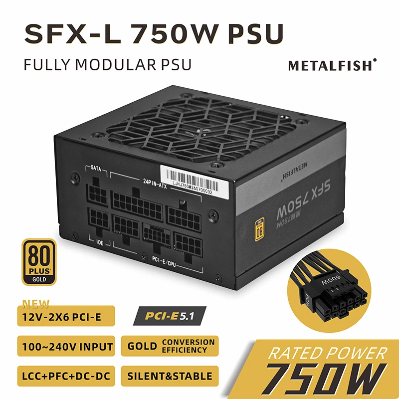 Zasilacz SFX 750W 80PLUS Gold, – Psu Computer recenzja i cena