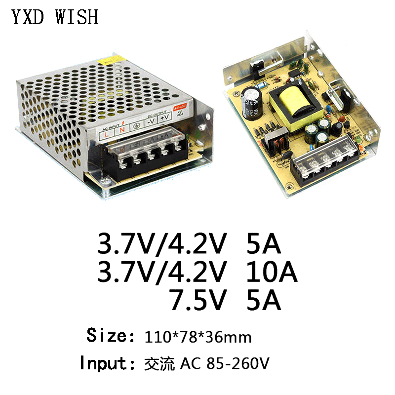 Zasilacz AC 220V do 3.7V 4.2V  – Smps Power Supply recenzja i cena