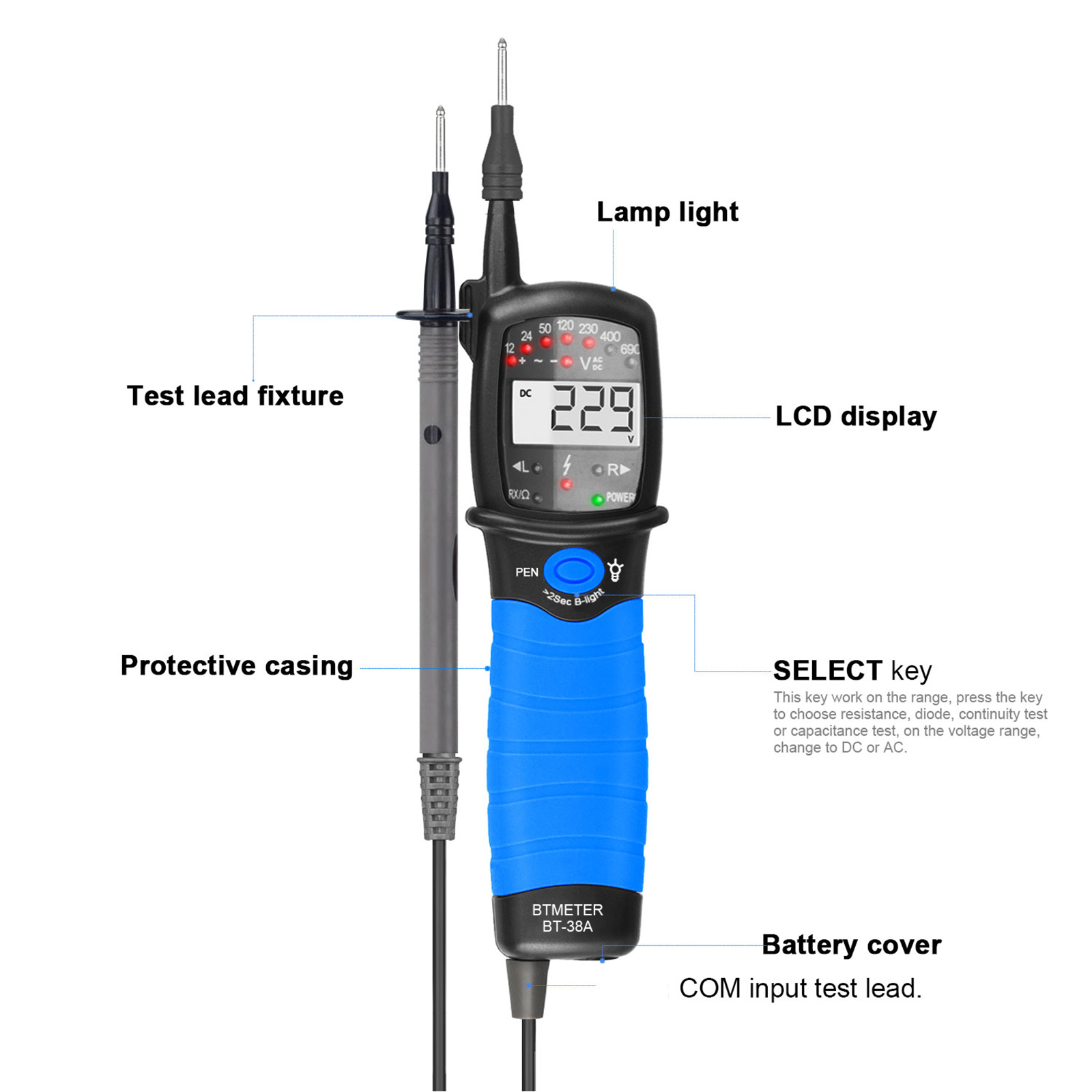 Tester napięcia AC/DC 12–690 V – Power Supply Tester recenzja i cena