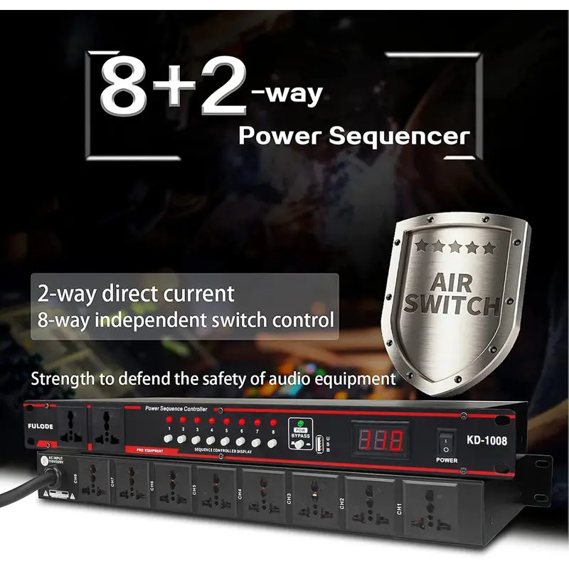 10-kanałowy regulator sekwency – Power Supply recenzja i cena