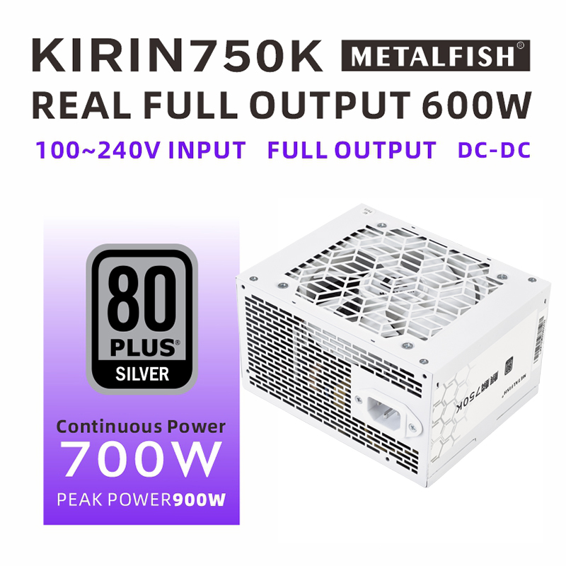 METALFISH KIRIN750K Biała Obud – Power Supply 750W recenzja i cena