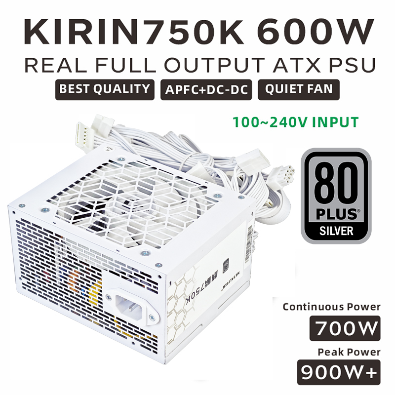 METALFISH KIRIN750K Biała Obud – Power Supply 750W recenzja i cena