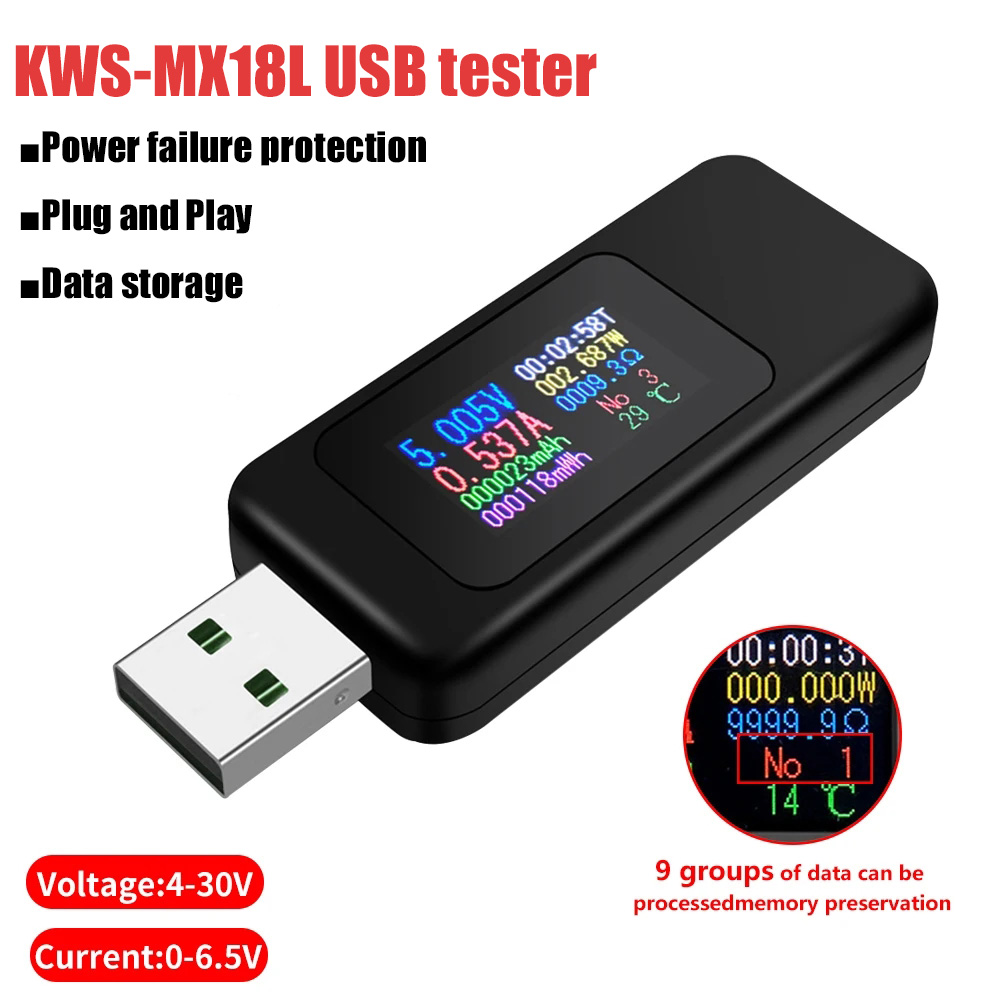 Tester USB 10 w 1 Cyfrowy wolt – Power Supply Tester recenzja i cena